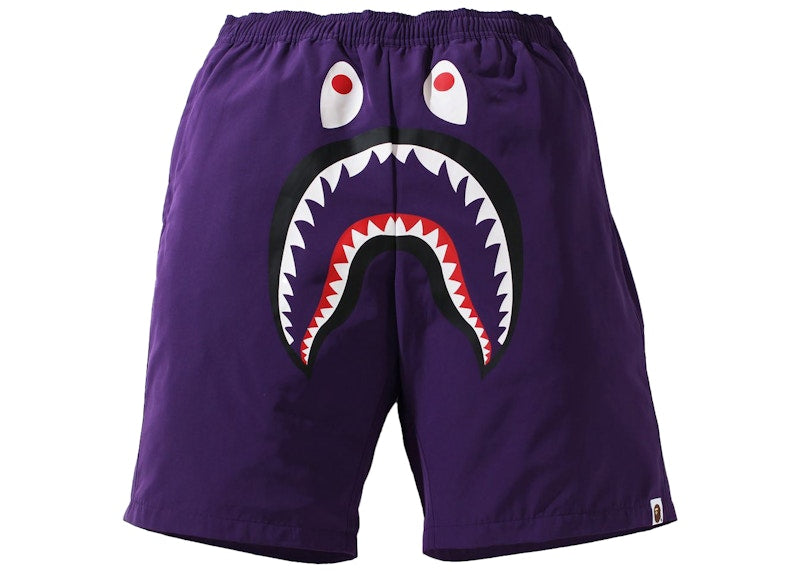 BAPE Shark Beach Shorts (SS21) Purple