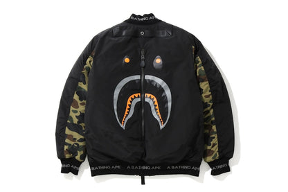 BAPE Shark Bomber Jacket Black