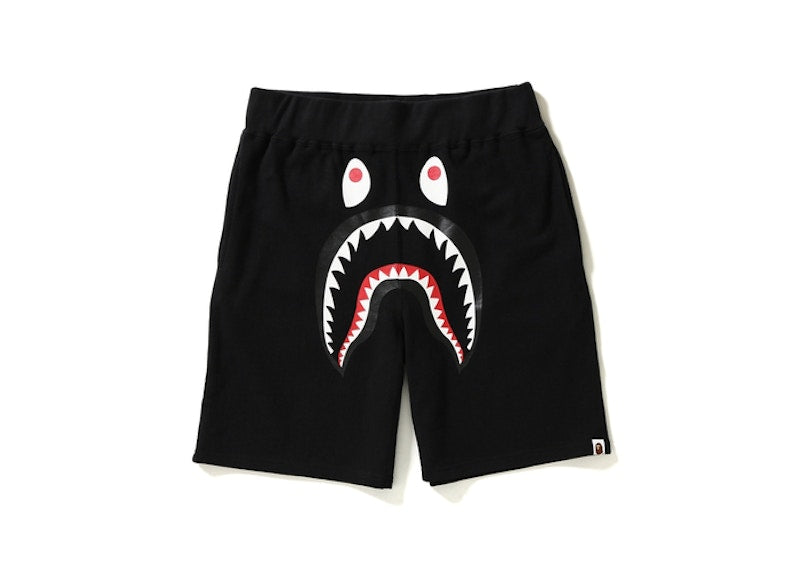 BAPE Shark Camo Pocket Sweat Shorts Black/Green