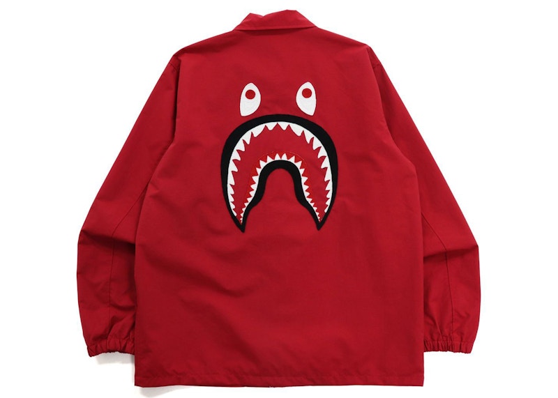 BAPE Shark Coach Jacket Red