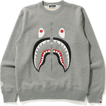 BAPE Shark Crewneck Gray