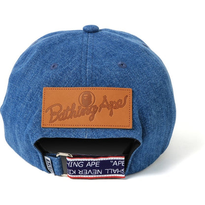BAPE Shark Denim Panel Cap Light Indigo