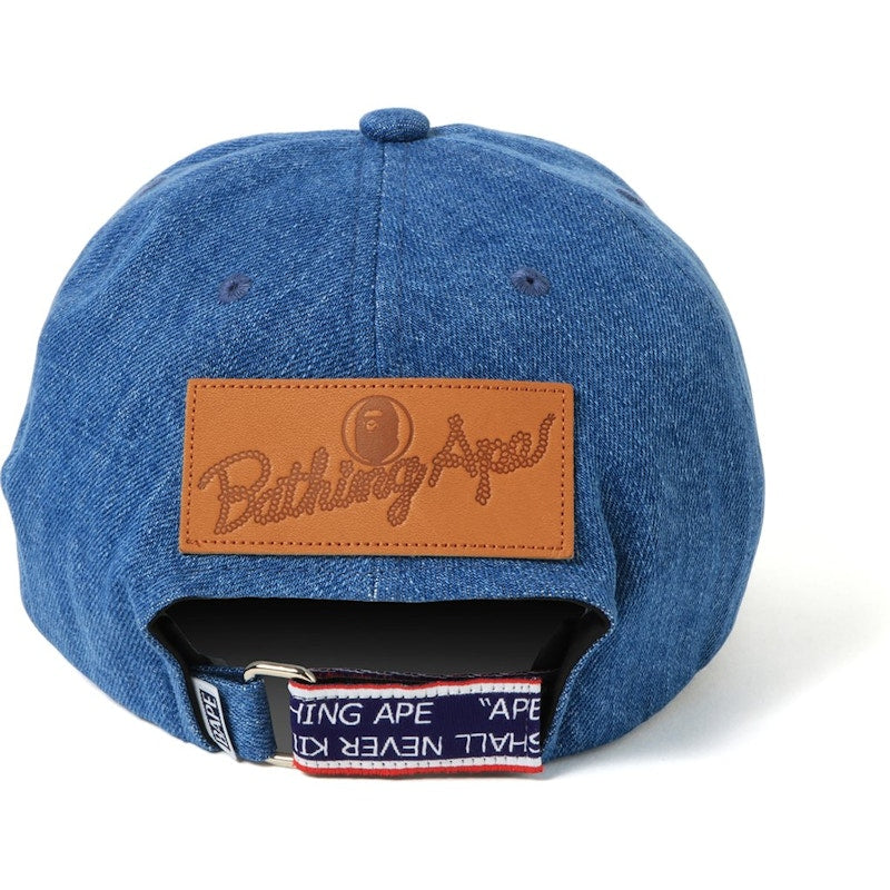 BAPE Shark Denim Panel Cap Light Indigo