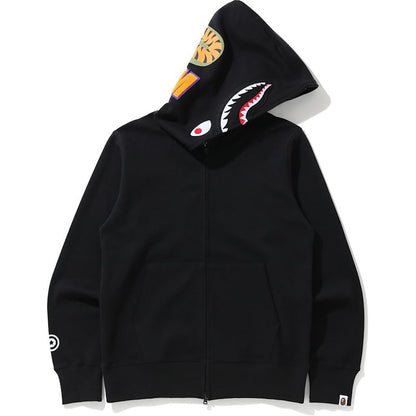 BAPE Shark Double Knit Full Zip Hoodie Black