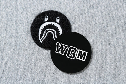 BAPE Shark Emblem Pullover Hoodie Grey
