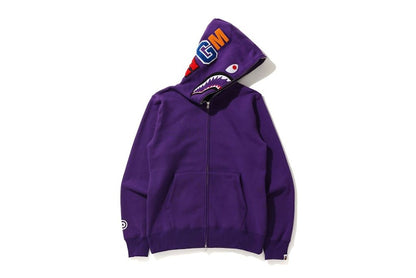 BAPE Shark Full Zip Hoodie (FW20) Purple