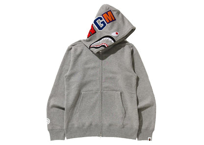 BAPE Shark Full Zip Hoodie (FW21) Gray