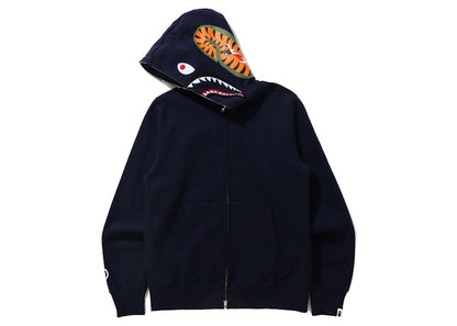 BAPE Shark Full Zip Hoodie (FW21) Navy