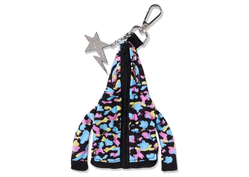 BAPE Shark Full Zip Hoodie Keychain Black