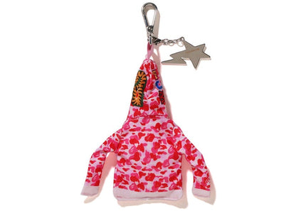 BAPE Shark Full Zip Hoodie Keychain Pink