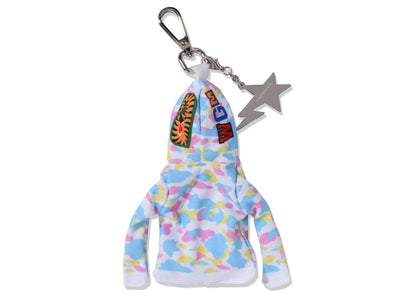 BAPE Shark Full Zip Hoodie Keychain White