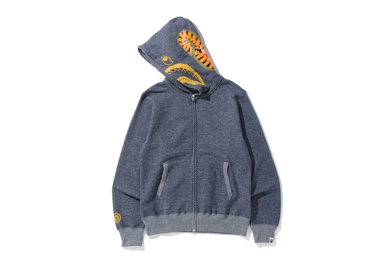 BAPE Shark Full Zip Hoodie (SS20) Navy