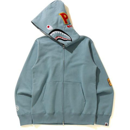 BAPE Shark Full Zip Hoodie (SS21) Gray