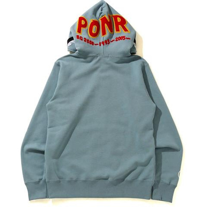 BAPE Shark Full Zip Hoodie (SS21) Gray