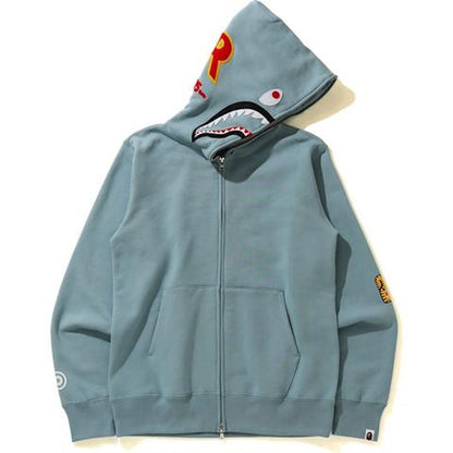 BAPE Shark Full Zip Hoodie (SS21) Gray