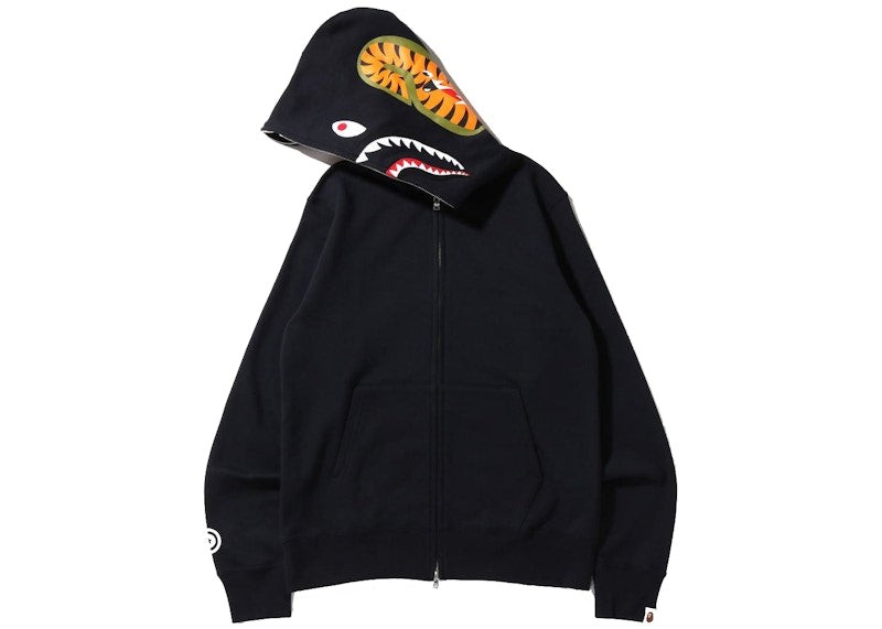 BAPE Shark Full Zip Hoodie (SS22) Black