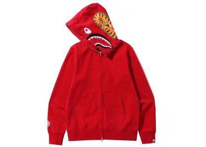 BAPE Shark Full Zip Hoodie (SS22) Red