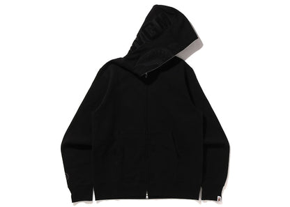 BAPE Shark Full Zip Hoodie Triple Black