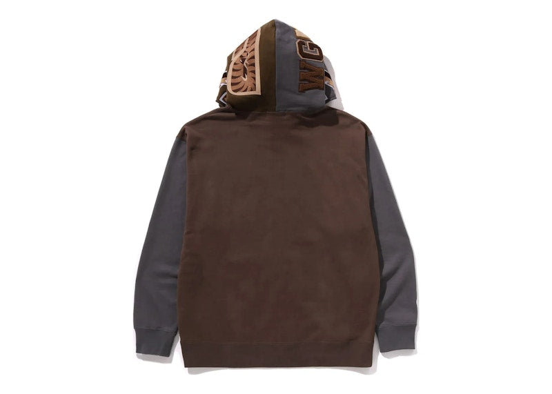 BAPE Shark Full Zip II Hoodie Beige
