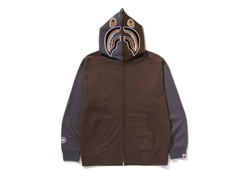 BAPE Shark Full Zip II Hoodie Beige