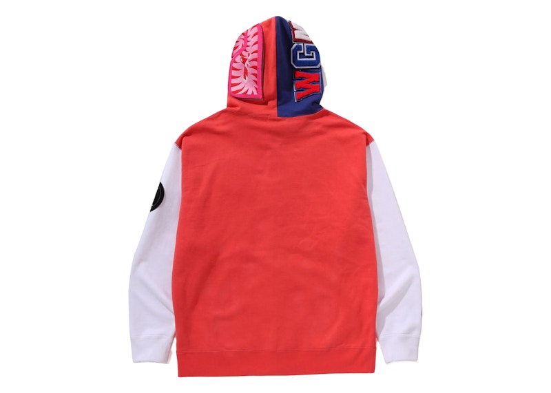 BAPE Shark Full Zip Japan Hoodie Red