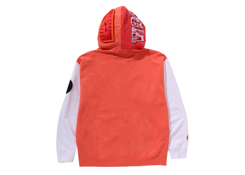 BAPE Shark Full Zip Korea Hoodie Orange