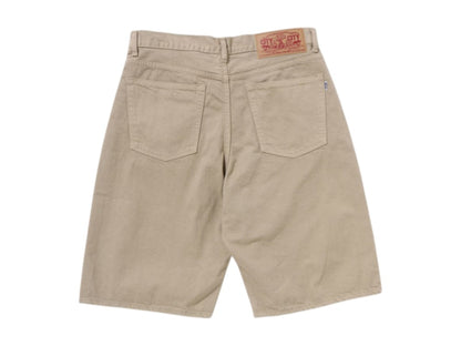 BAPE Shark Garment Dye Relaxed Fit Denim Shorts Beige