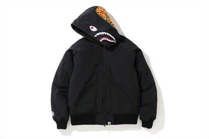 BAPE Shark Hoodie Down Jacket Black