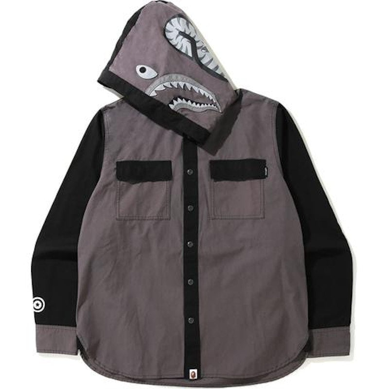 BAPE Shark Hoodie Shirt Black