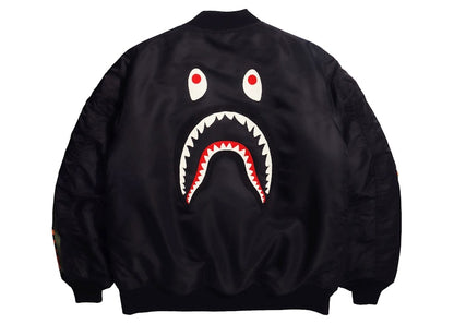 BAPE Shark Loose Fit MA-1 Jacket (FW21) Black