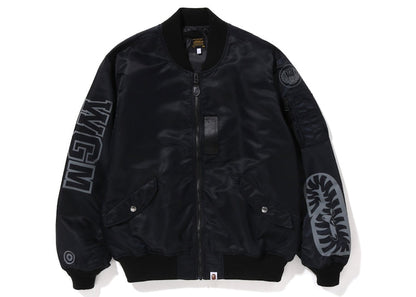 BAPE Shark Loose Fit MA-1 Jacket (SS23) Black
