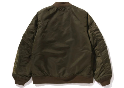 BAPE Shark MA-1 Jacket Olive