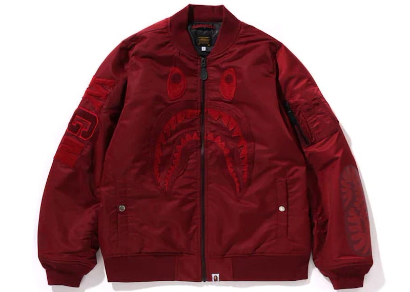 BAPE Shark MA-1 Jacket Red