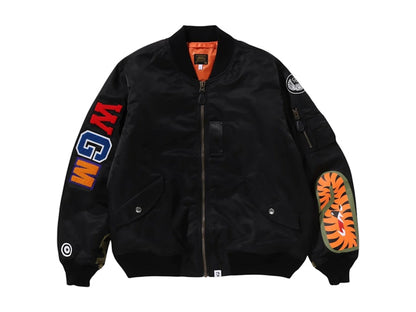 BAPE Shark MA-1 Jacket (SS25) Black