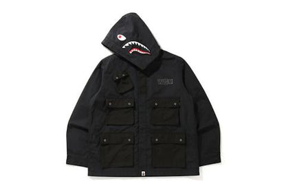 BAPE Shark Multi Pocket Wide Jacket Black