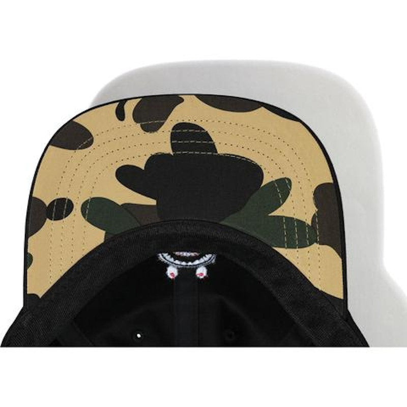 BAPE Shark Panel Cap Black/Yellow