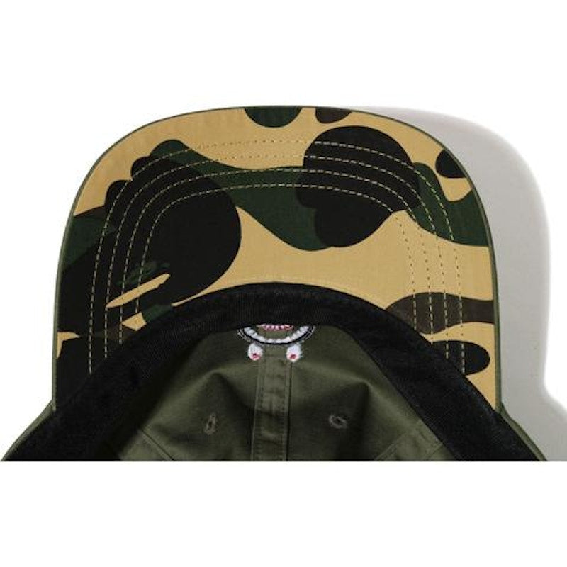 BAPE Shark Panel Cap Olivedrab/Yellow