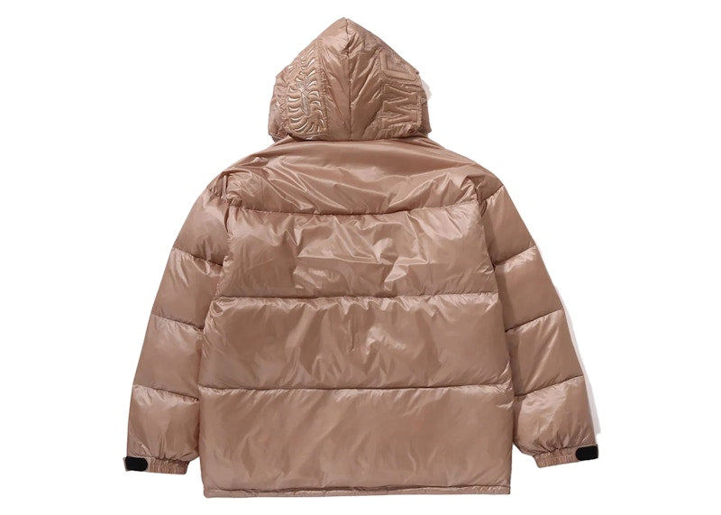 BAPE Shark Relaxed Fit Down Jacket Beige