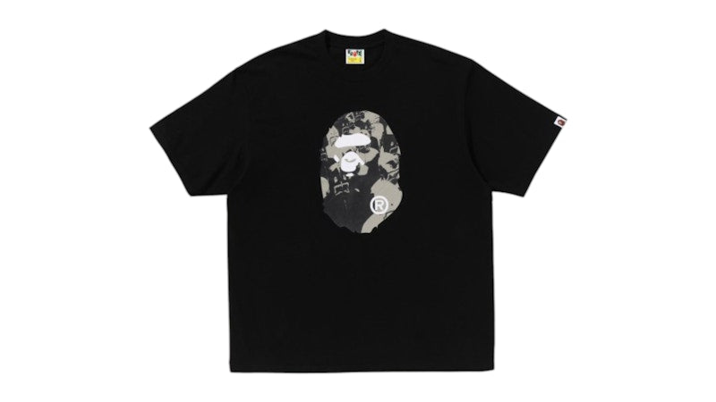 BAPE Shark Seijin Ape Head Relaxed Fit Tee Black