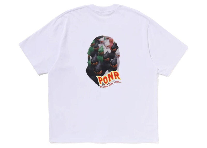 BAPE Shark Seijin Photo Print Relaxed Fit Tee White