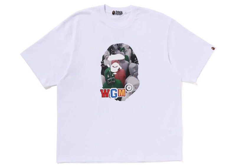 BAPE Shark Seijin Photo Print Relaxed Fit Tee White