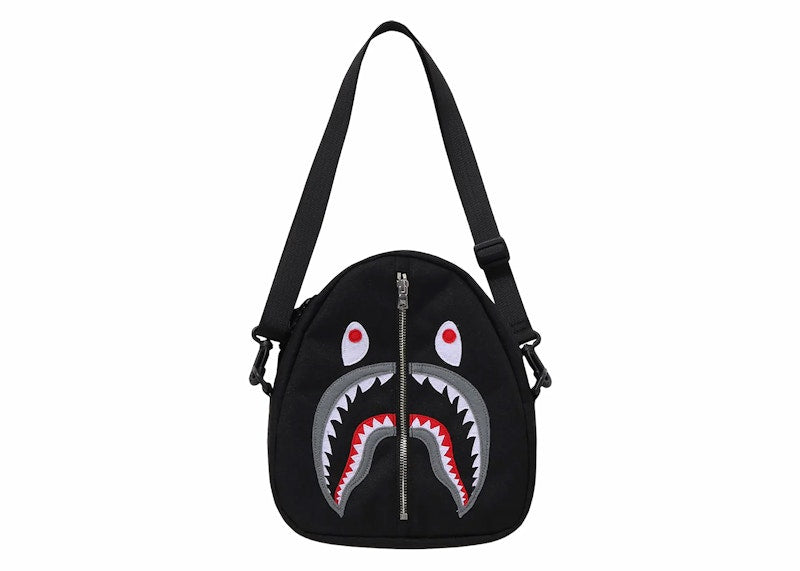BAPE Shark Shoulder Bag Black