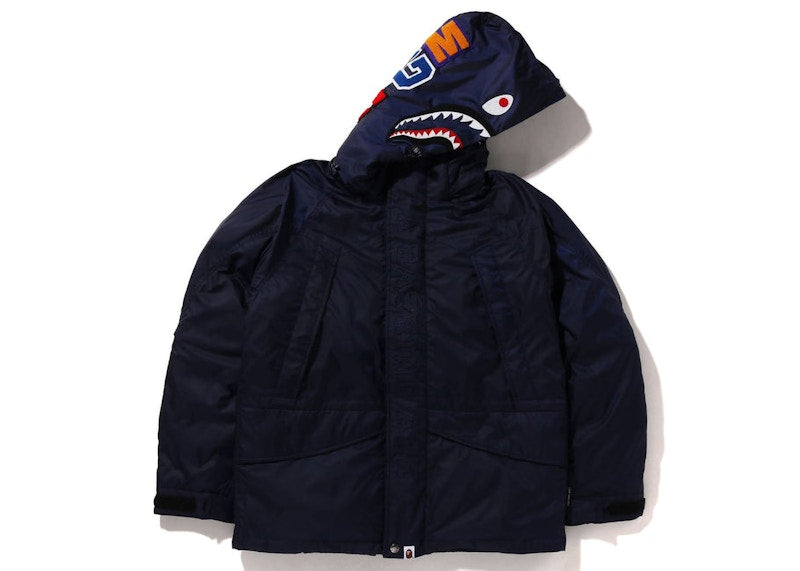 BAPE Shark Snowboard Down Jacket Navy