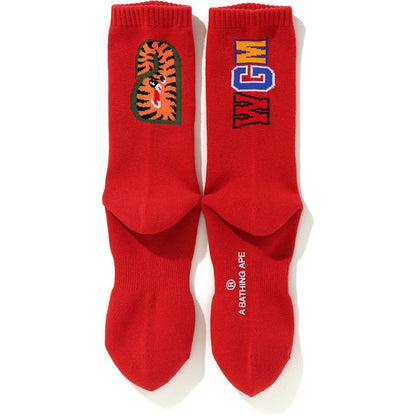BAPE Shark Socks Red