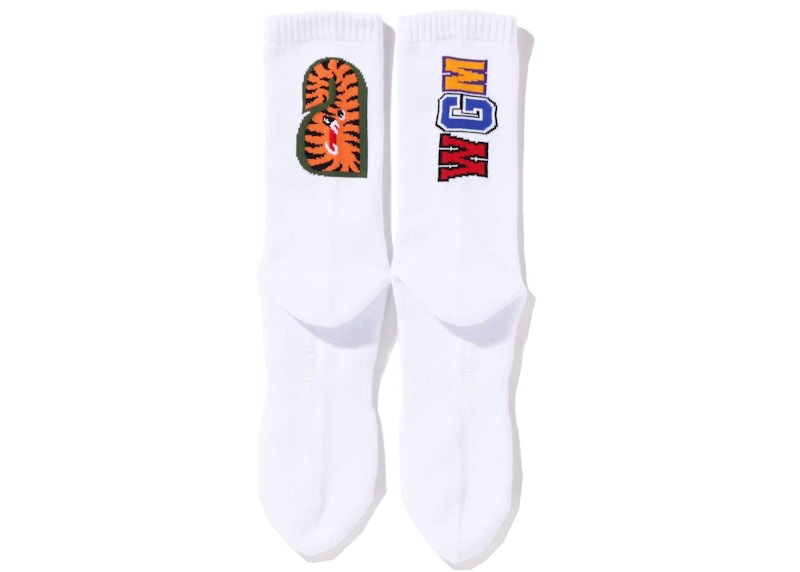 BAPE Shark Socks White