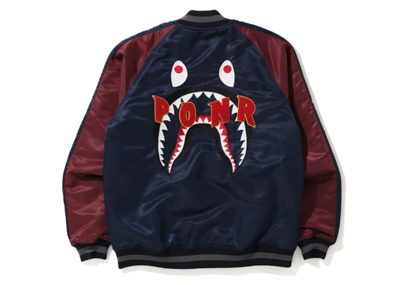 BAPE Shark Souvenir Jacket Navy