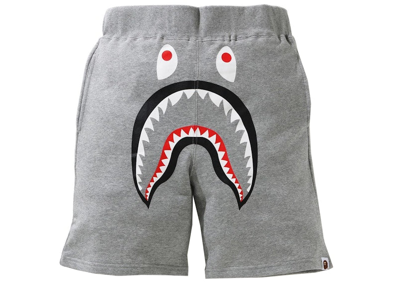 BAPE Shark Sweat Shorts (SS21) Gray