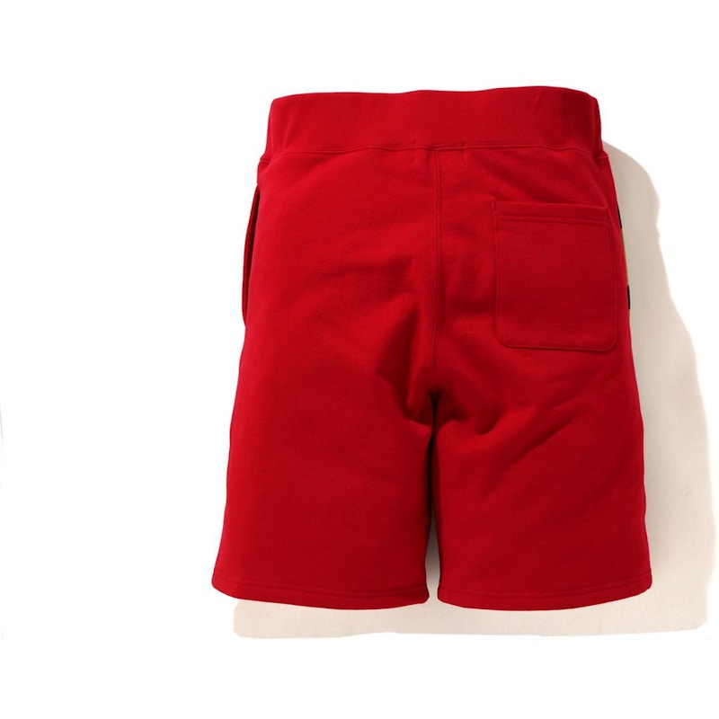 BAPE Shark Sweat Shorts (SS21) Red