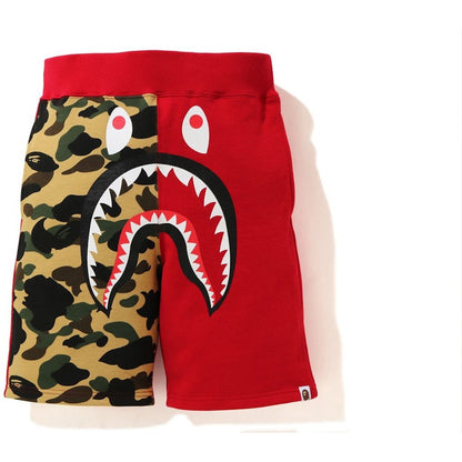 BAPE Shark Sweat Shorts (SS21) Red