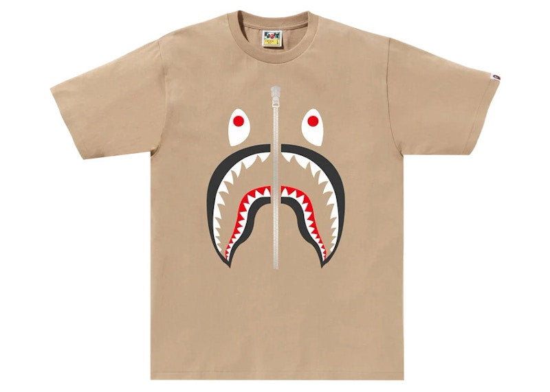 BAPE Shark Tee Beige